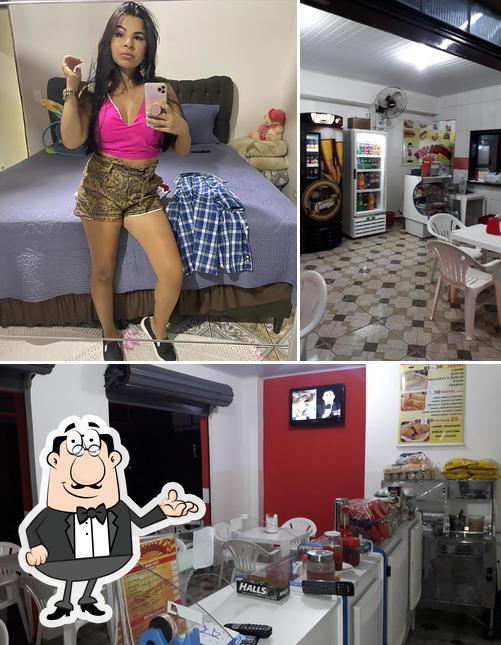 O interior do Mara Lanches