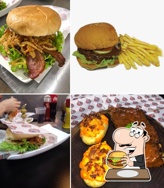 Hambúrguer em Container Burger Gourmet