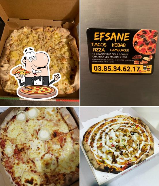 Essayez des pizzas à Efsane Pizza kebab