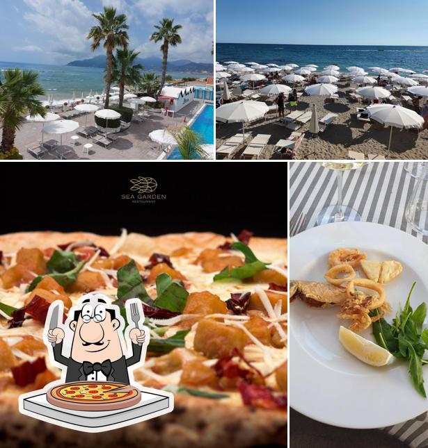 Ordina una pizza a Sea Garden Restaurant