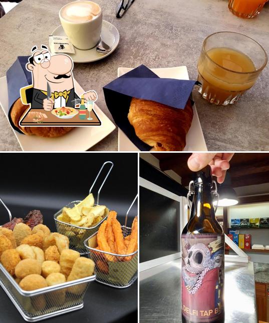 Dai un’occhiata alla foto che presenta la cibo e birra di Bar Delfi