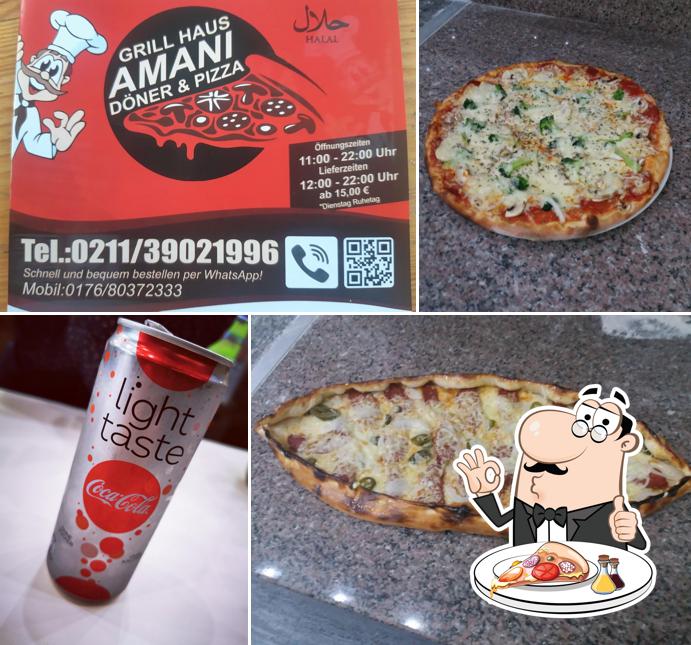 Pick pizza at Amani Grillhaus