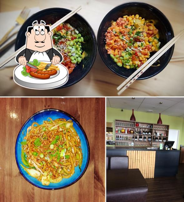 Las imágenes de comida y barra de bar en Supa Panda