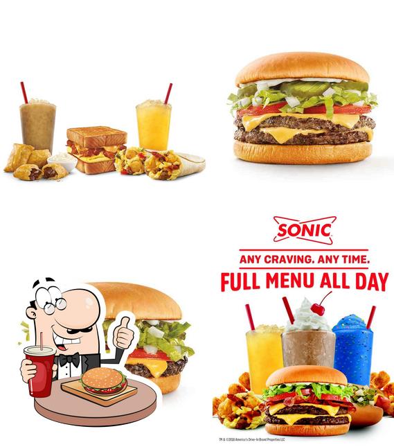 Get a burger at Sonic Drive-In