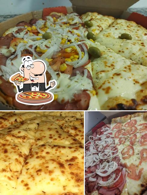 Consiga diferentes variedades de pizza