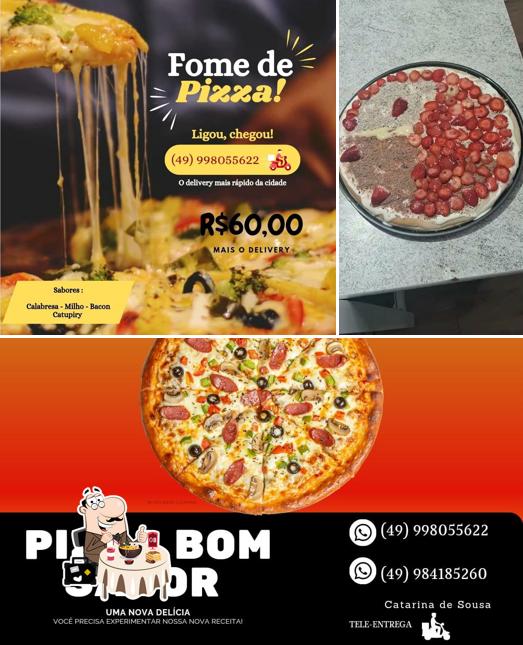 Comida em PizzA Bom Sabor