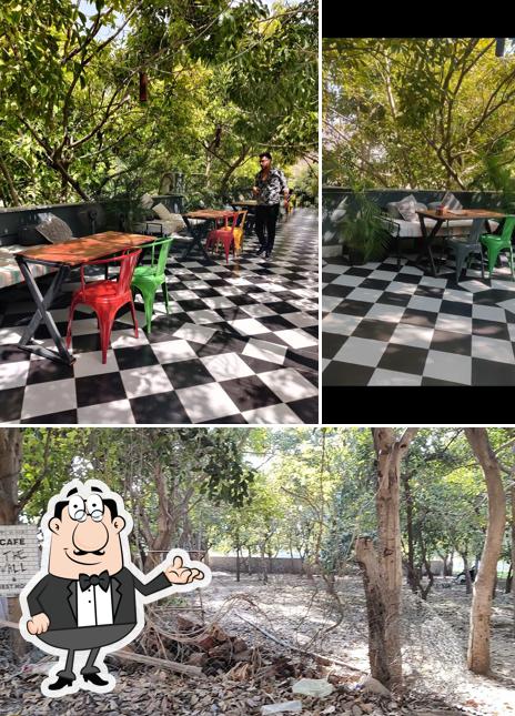 The image of interior and exterior at Food & Forest
