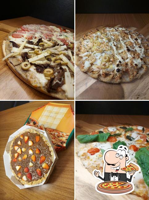 Escolha diferentes estilos de pizza