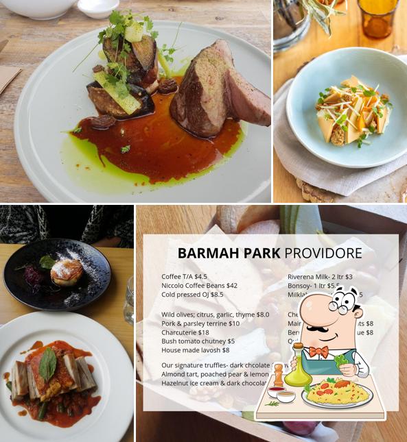 Food at Barmah Park Restaurant & Cellar Door