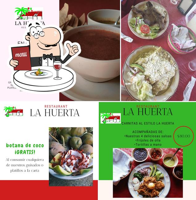 Food at Restaurant La Huerta