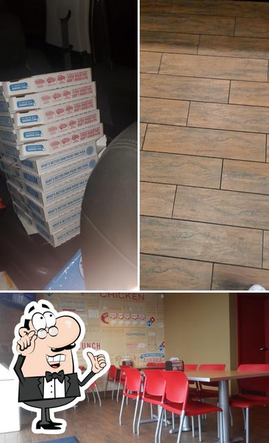 The interior of Domino's Pizza