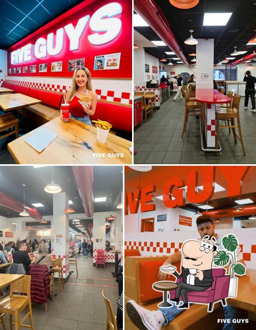Dai un'occhiata agli interni di Five Guys