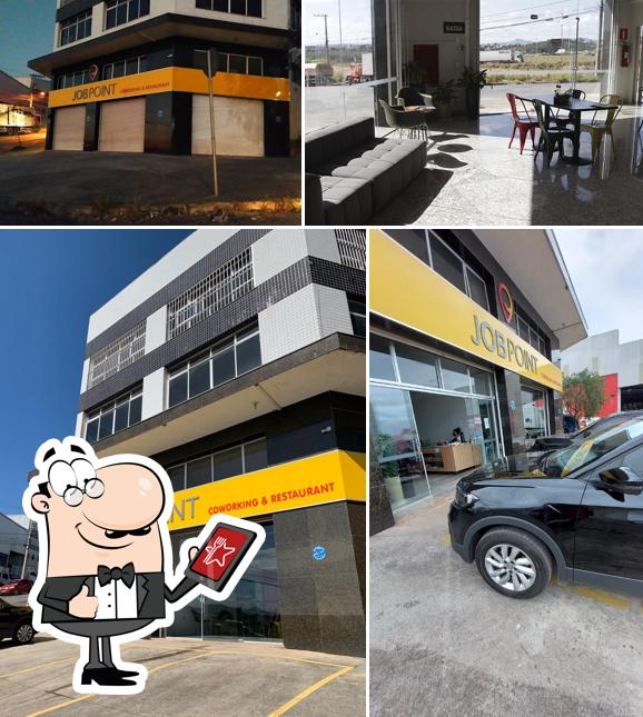 O exterior do Coworking com Restaurante Job Point Contagem