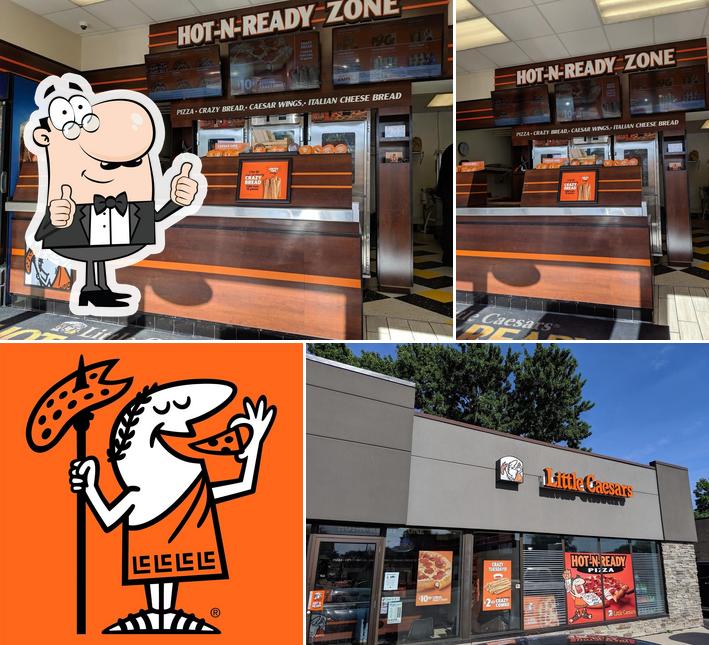 Взгляните на фотографию пиццерии "Little Caesars Pizza"