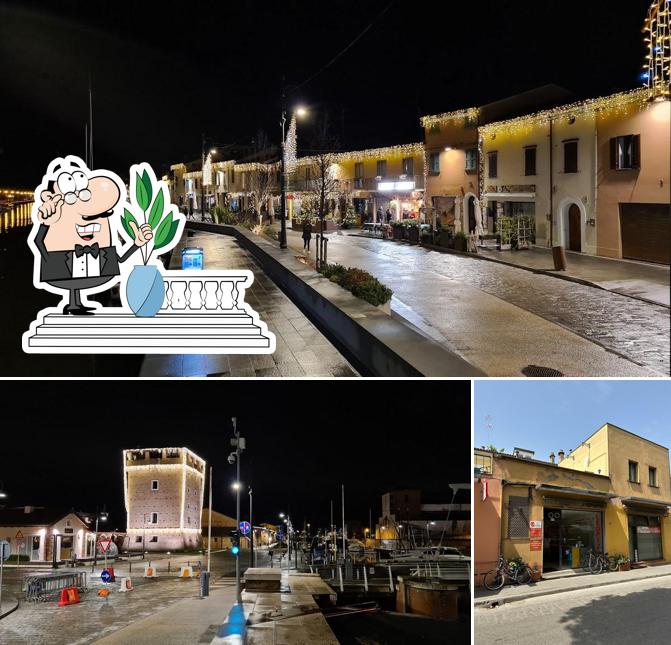 Puoi goderti l'aria fresca da seduto all'esterno di Leopizza