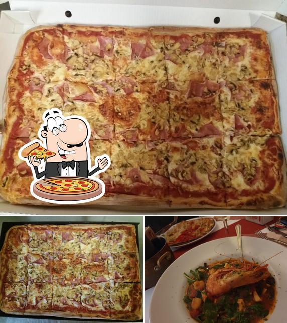 Probiert eine Pizza bei Ristorante Sicilia Da Aldo Hasselroth