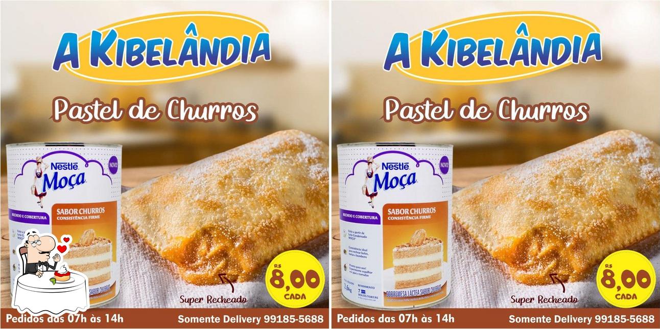 A Kibelāndia serve uma gama de sobremesas