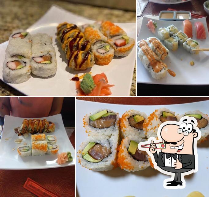 Sushi rolls are available at Ikura Japanese Cuisine