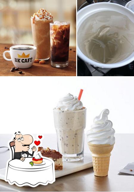 Burger King provides a range of sweet dishes