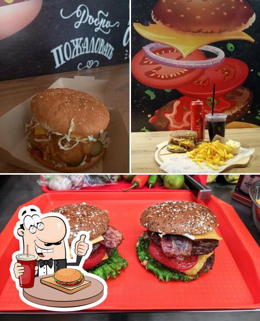 Try out a burger at Бургермания