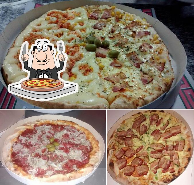 Peça diferentes variedades de pizza