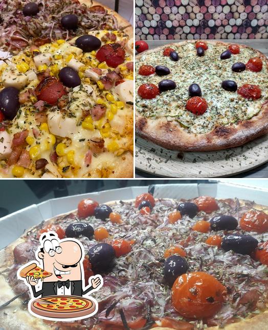 Peça diferentes tipos de pizza