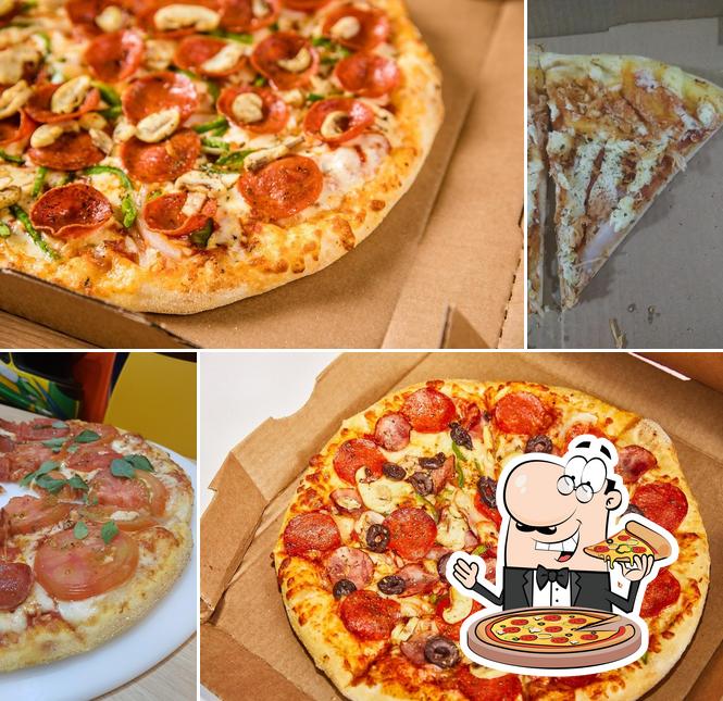 Escolha diferentes tipos de pizza