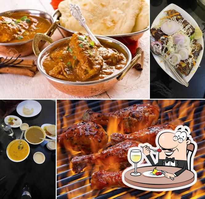 Food at Falcon Restaurant
