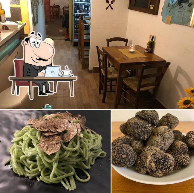 Dai un'occhiata agli interni di Osteria La Diavola