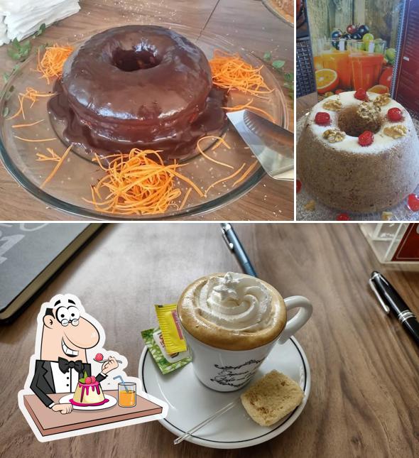 Empório Café com Viagem provê uma variedade de pratos doces