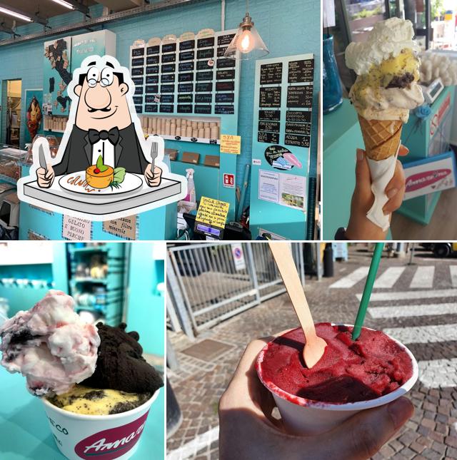 Platti al Gelateria Amareina