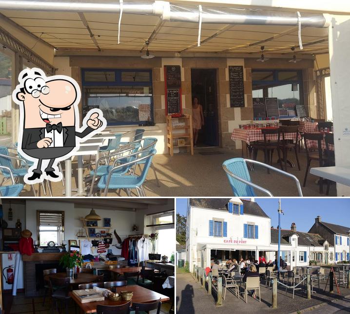 Installez-vous à l'une des tables de Le café du Port