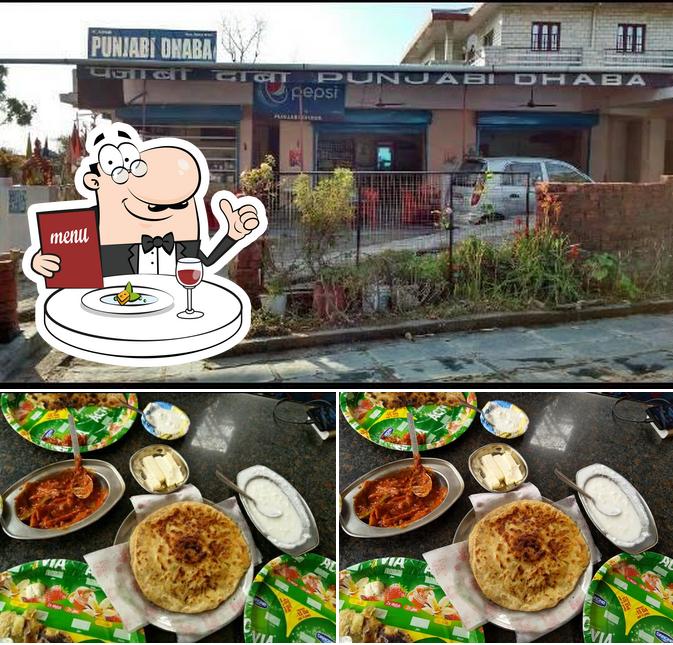 Food at Punjabi Dhaba Sungal