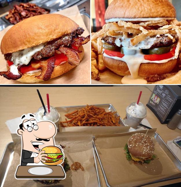 Get a burger at MOOYAH Burgers, Fries & Shakes