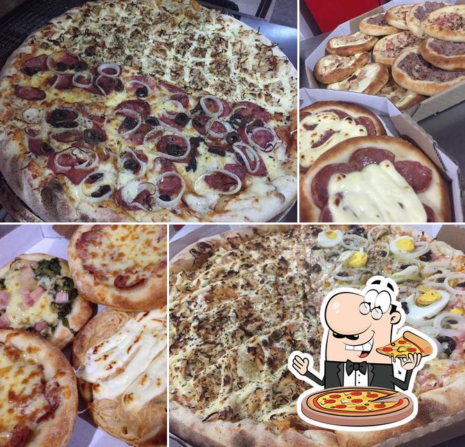 Consiga diferentes variedades de pizza