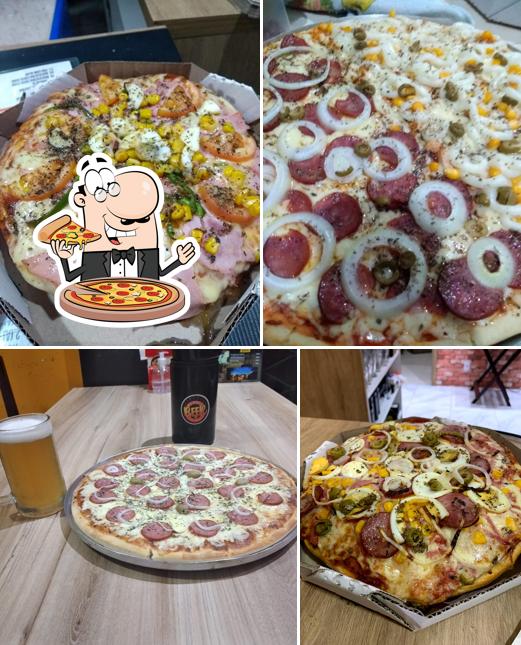 Experimente pizza no Sunset Beer Petiscaria