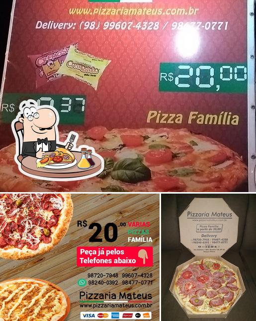 Закажите пиццу в "Pizzaria Mateus"
