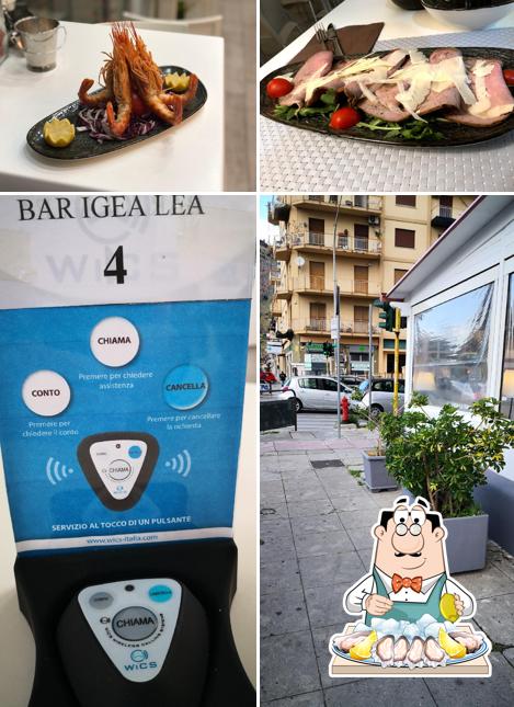 Ordina la cucina di mare a Bar IGEA LEA