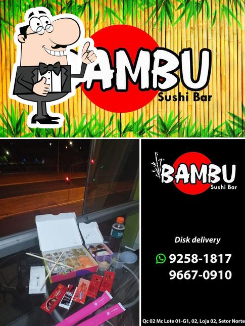 See this picture of Bambu Sushi Bar