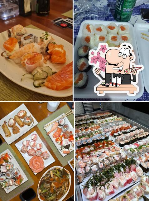 Experimente diferentes opções de sushi