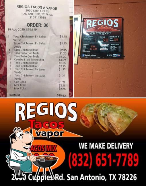 REGIOS Tacos a vapor, 2000 Cupples Rd in San Antonio Restaurant menu