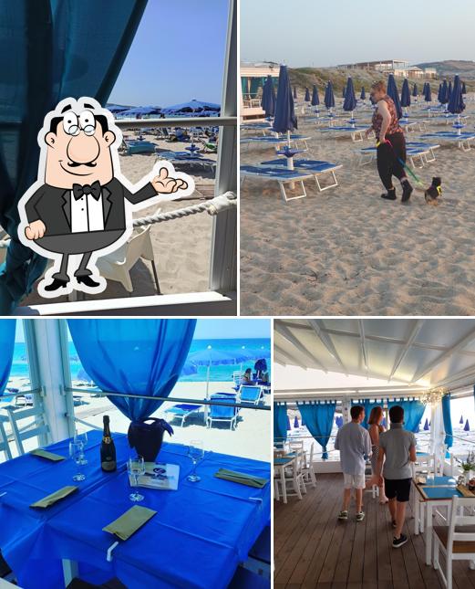 Gli interni di Blu Beach