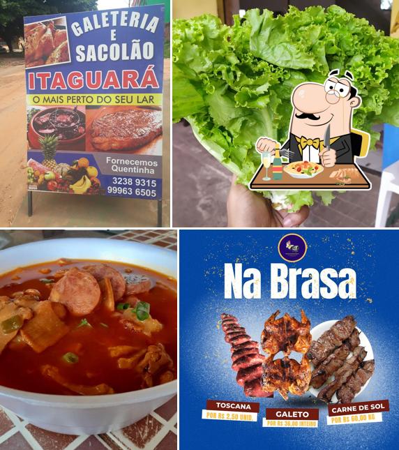 Comida em Galeteria e Sacolão Itaguará