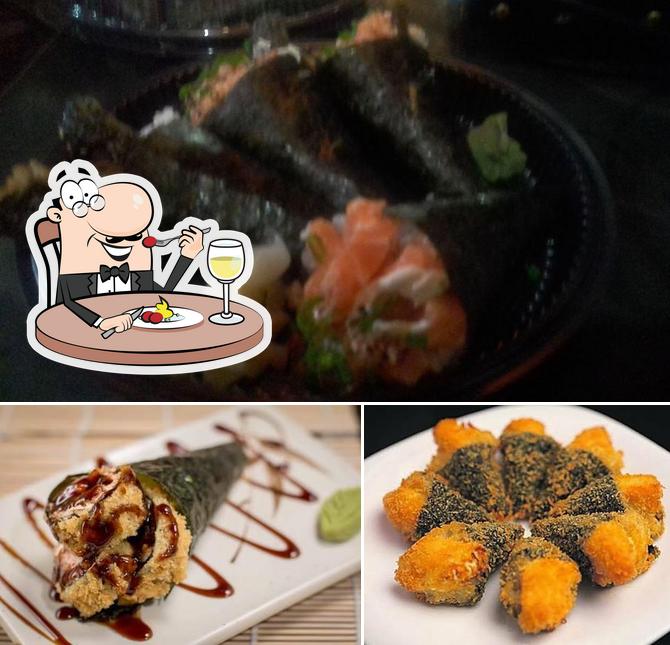 Platos en Sushibar e Temakeria Delta Mar chefe Spana