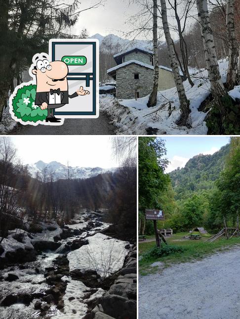 Gli esterni di Baita delle Meschie