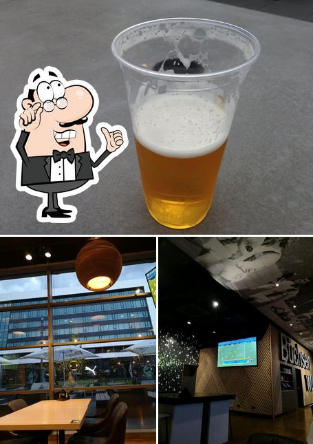 This is the image showing interior and beer at Borussia Mönchengladbach