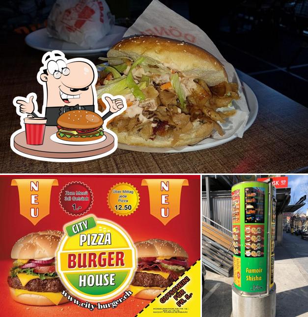 Prenditi un hamburger a City Pizza Burger House