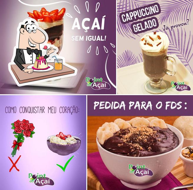 Point Do Açai provê uma escolha de sobremesas