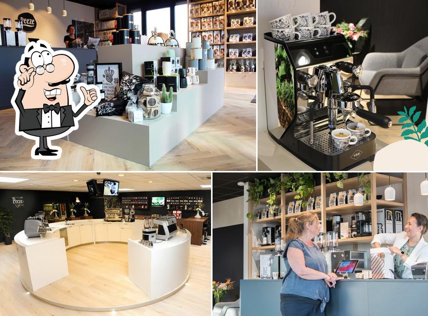 L'intérieur de Peeze Koffiebranderij