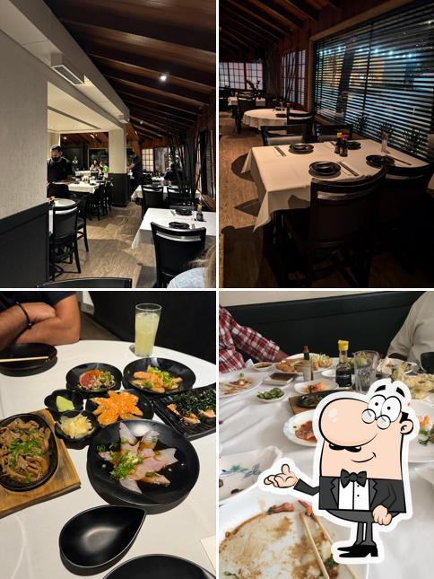 O interior do Restaurante Sapporo